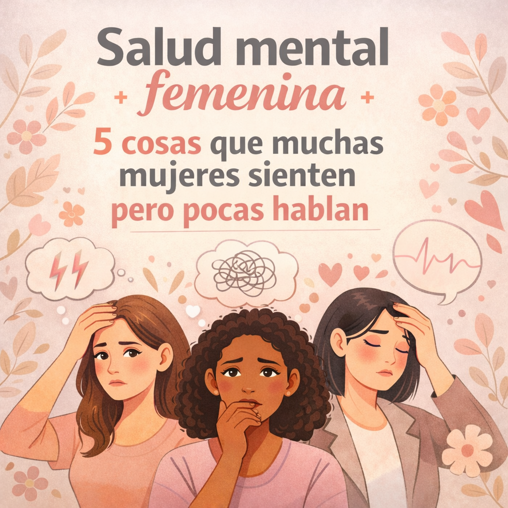 Descubre cinco experiencias emocionales comunes en la salud mental femenina que muchas mujeres sienten, pero de las que pocas hablan. Una reflexión desde la psicología.